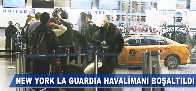 New York La Guardia Havalimanı boşaltıldı