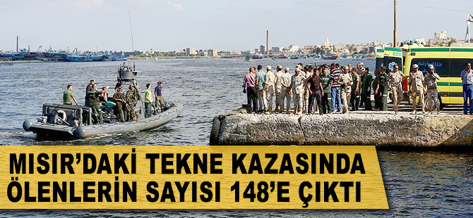 Mısır'daki tekne kazasında ölenlerin sayısı 148'e yükseldi