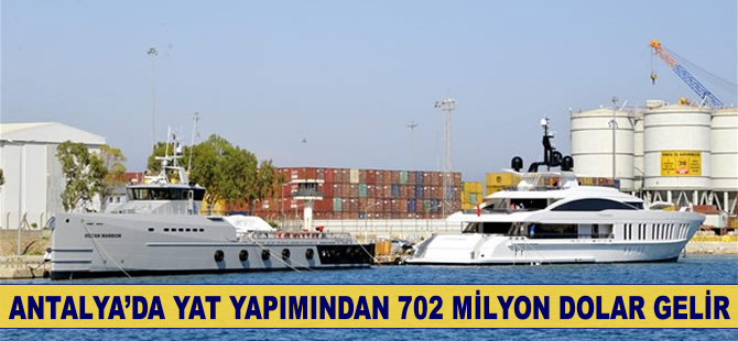 Antalya'da yat yapımından 15 yılda 702 milyon dolarlık gelir