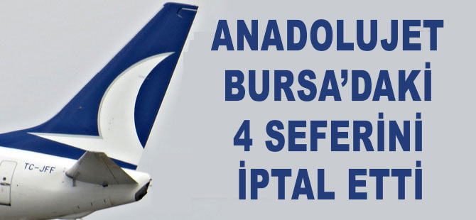 Anadolujet'e Bursa tepkisi