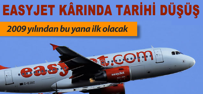 Easyjet yıllık karında tarihi düşüş bekliyor