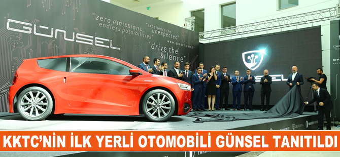 KKTC’nin ilk yerli otomobili “Günsel” görücüye çıktı