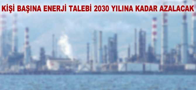 Kişi başına enerji talebi 2030 yılına kadar azalacak