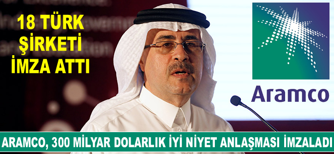 Aramco, Türk şirketleriyle 300 milyar dolarlık iyi niyet anlaşması imzaladı