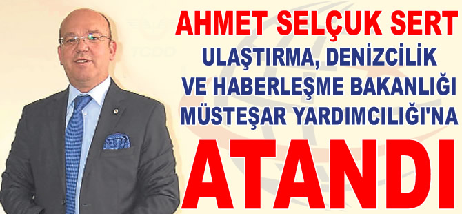 Ahmet Selçuk Sert, Ulaştırma, Denizcilik ve Haberleşme Bakanlığı Müsteşar Yardımcılığı'na atandı