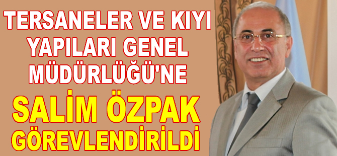 Salim Özpak, Tersaneler ve Kıyı Yapıları Genel Müdürlüğü'ne getirildi