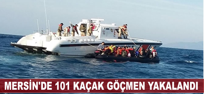 Sahil Güvenlik ekipleri Mersin’de 101 kaçak yakaladı