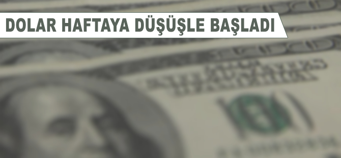 Dolar haftaya düşüşle başladı