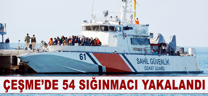 Yunan adalarına gitmeye çalışan 54 kişi yakalandı