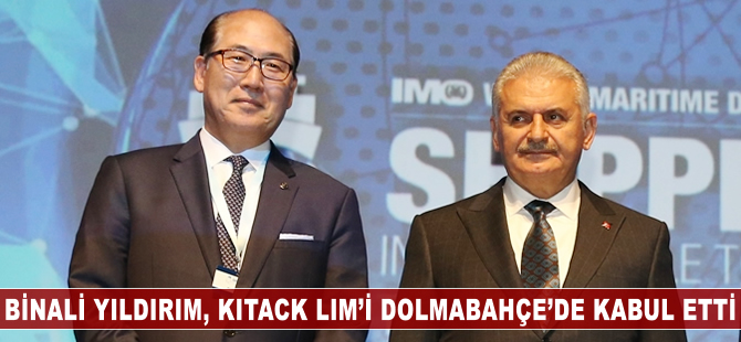 Başbakan Yıldırım, Dünya Denizcilik Örgütü Genel Sekreteri Kitack Lim'i kabul etti