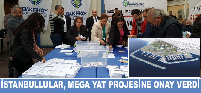 İstanbullular, Ataköy Mega Yat Projesi'ne onay verdi