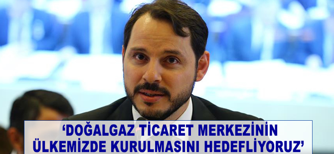 'Doğalgaz ticaret merkezinin ülkemizde kurulmasını hedefliyoruz'