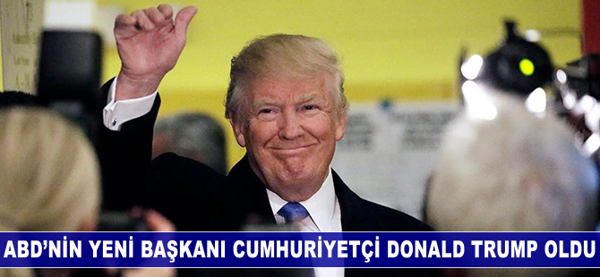 Donald Trump ABD'nin yeni başkanı oldu