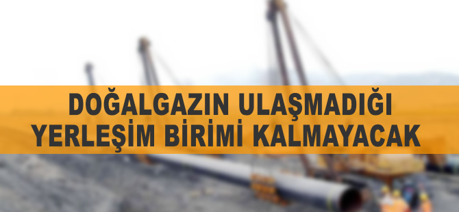 Doğalgazın ulaşmadığı yerleşim birimi kalmayacak