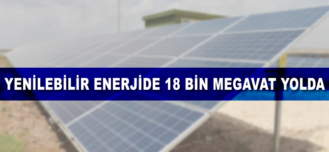 Yenilenebilir enerjide 18 bin megavat daha yolda