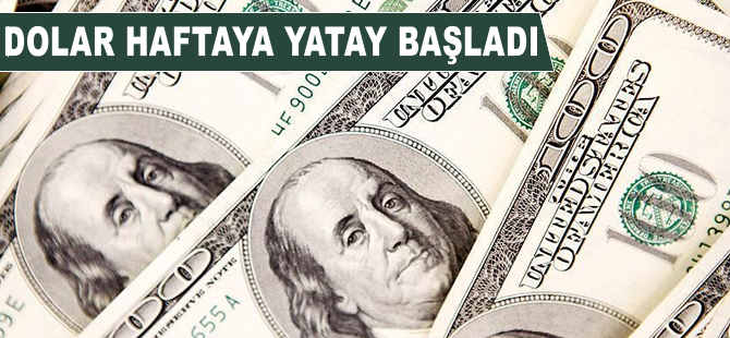 Dolar/TL haftaya yatay başladı