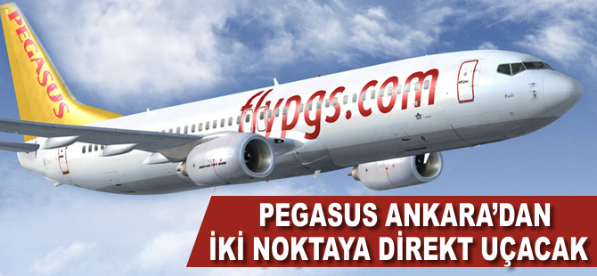 Pegasus Ankara'dan iki noktaya direkt uçacak