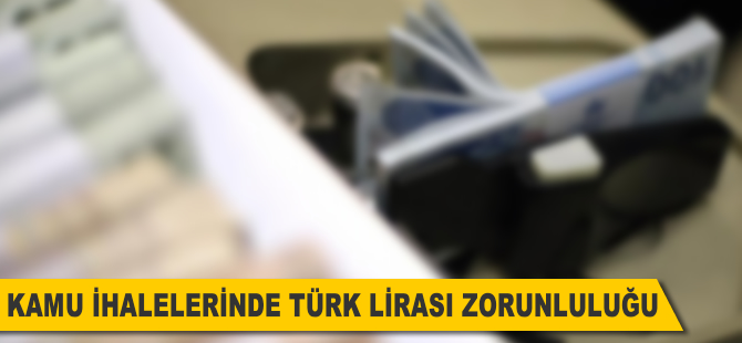 Kamu ihalelerinde Türk lirası zorunluluğu