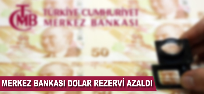 Merkez Bankası dolar rezervi azaldı