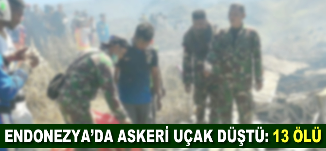 Askeri nakliye uçağı düştü: 13 ölü