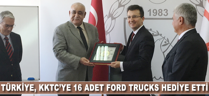 Türkiye, KKTC’ye 16 adet Ford Trucks kamyon hediye etti