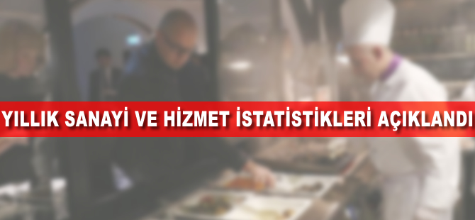 Yıllık sanayi ve hizmet istatistikleri açıklandı