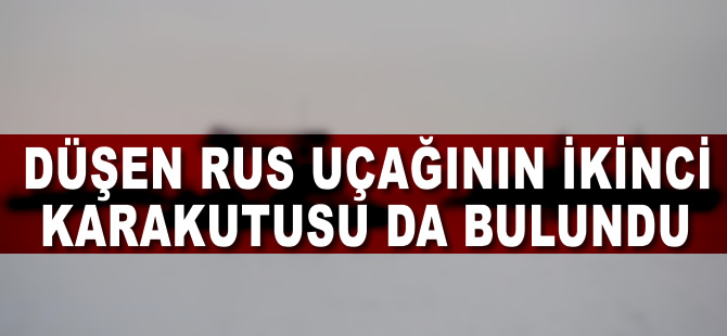 Karadeniz'e düşen Rus uçağının ikinci karakutusu bulundu