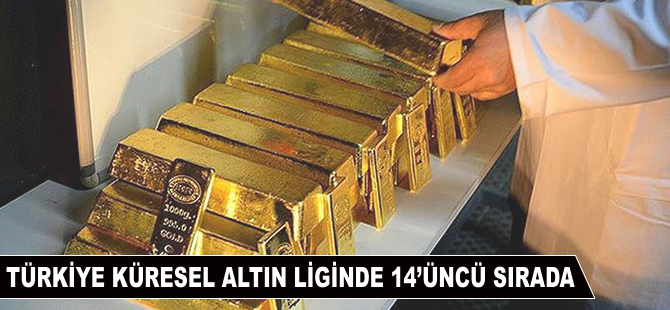 Türkiye küresel altın liginde 14'üncü sırada