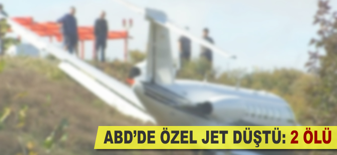 ABD'de özel jet düştü: 2 ölü