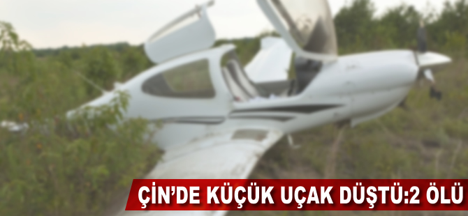 Çin'de küçük uçak düştü: 2 ölü