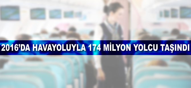 Geçen yıl havayoluyla 174 milyon yolcu taşındı