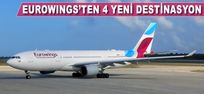 Eurowings’ten Stuttgart kalkışlı 4 yeni destinasyon