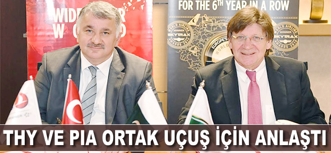 THY ve PIA ortak uçuş için anlaştı