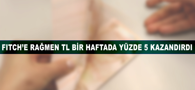 Fitch'e rağmen TL bir haftada yüzde 5 kazandırdı