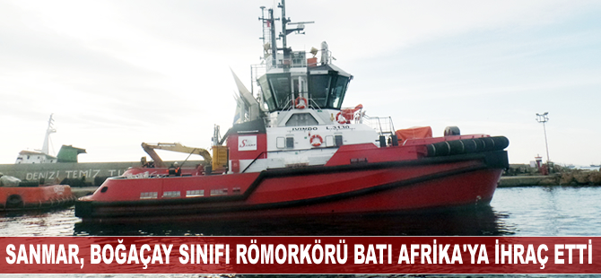 Sanmar, Boğaçay sınıfı römorkörü Batı Afrika'ya ihraç etti