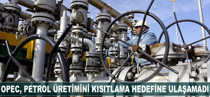 OPEC, petrol arzı kısıtlama hedefine ulaşamadı