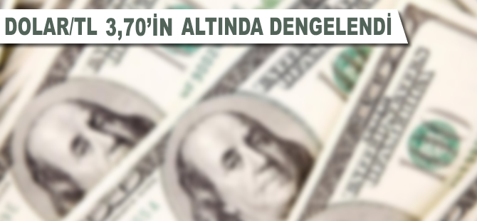 Dolar/TL 3,70'in altında dengelendi