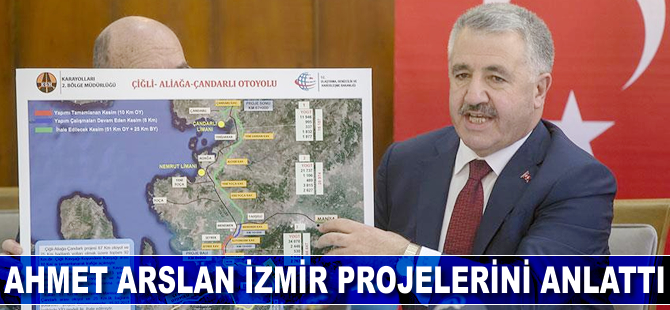 Ulaştırma Bakanı Arslan İzmir projelerini anlattı