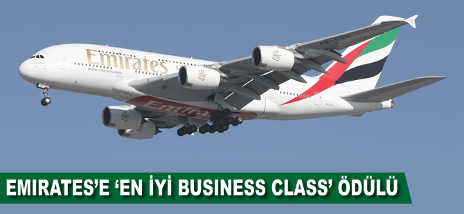 Emirates’e En İyi Business Class ödülü