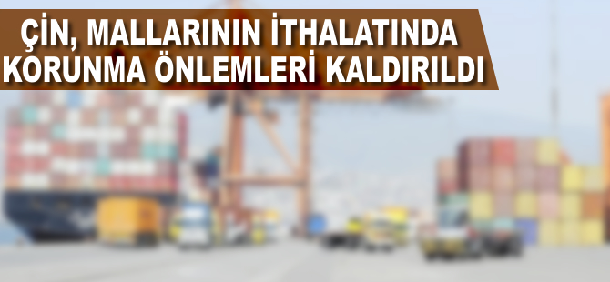 Çi̇n mallarının ithalatında korunma önlemleri kaldırıldı