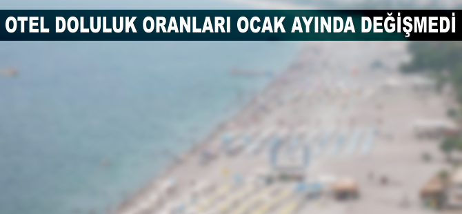 Otel doluluk oranları ocak ayında değişmedi