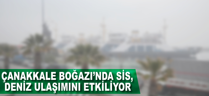 Çanakkale Boğazı'nda sis deniz ulaşımını etkiliyor