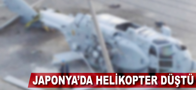 Japonya'da helikopter düştü