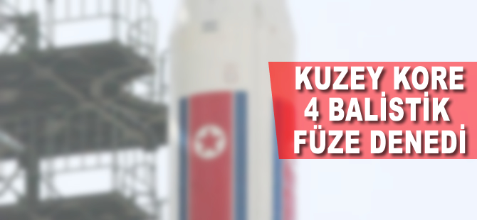 Kuzey Kore 4 balistik füze denedi