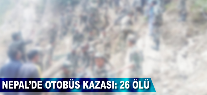 Nepal'de otobüs kazası: 26 ölü