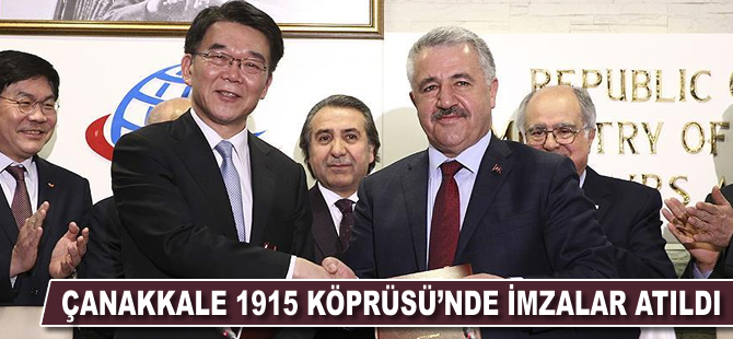 1915 Çanakkale Köprüsü yapım sözleşmesi törenle imzalandı