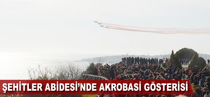 Şehitler Abidesi'nde akrobasi gösterisi