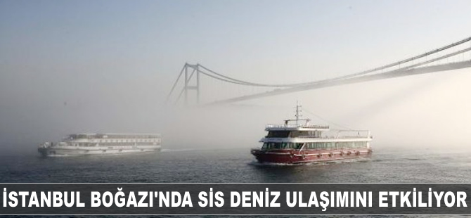 İstanbul Boğazı'nda sis deniz ulaşımını etkiliyor