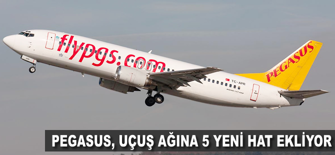 Pegasus, uçuş ağına 5 yeni hat ekliyor