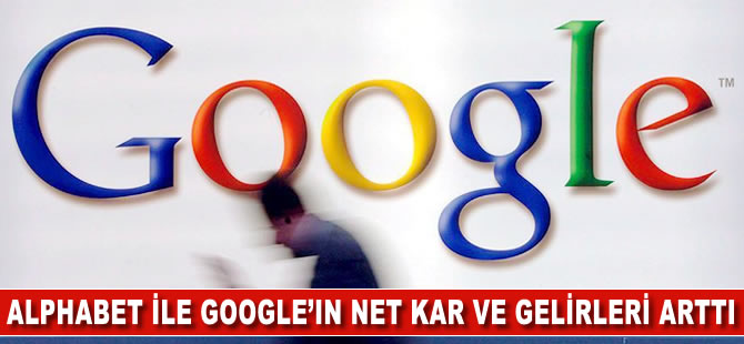 Alphabet ile Google'ın net kar ve gelirleri arttı